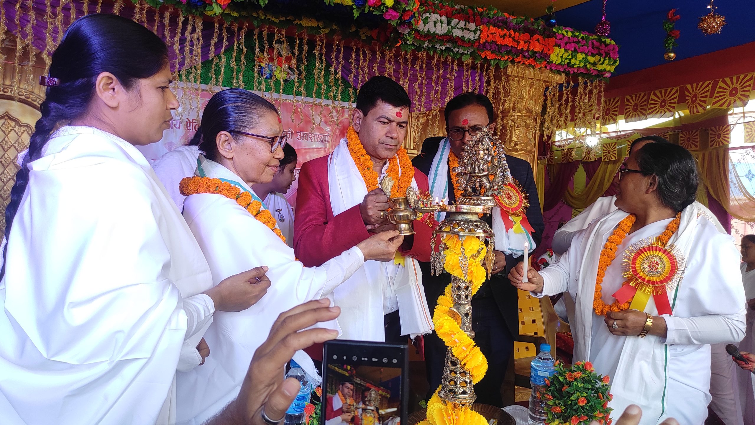 गढीमाई मेलामा ओम शान्तिको शिविरको मेयर यादवद्धारा उदघाटन