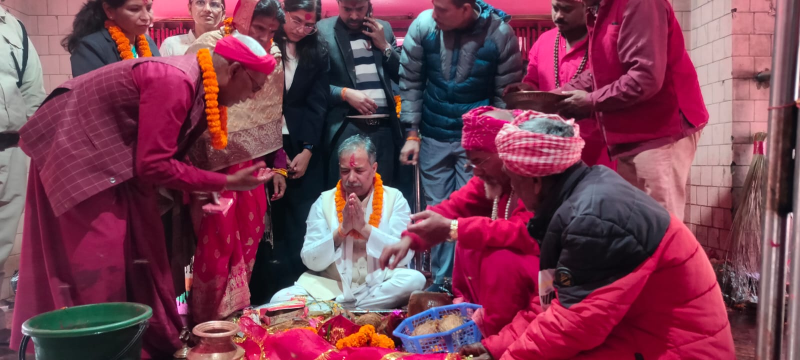 उपराष्ट्रपति रामसहाय यादवले विश्व प्रसिद्ध गढीमाई मन्दिरमा गरे दर्शन पुजापाठ 